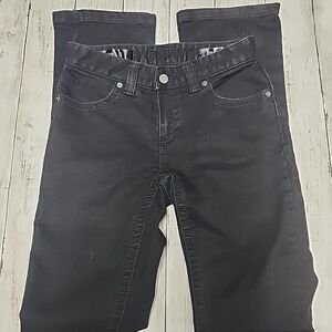 Kimes Ranch Betty Black Jeans Womens Size 0 26 x 32 Boot Cut Stretch Denim